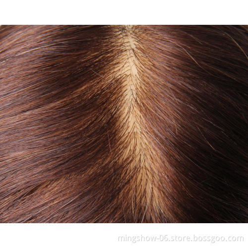 Salon Real Human Hair Mannequin Training Head Natural Color Hairdressing Training Doll For Practice